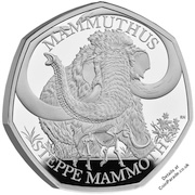 2024 Steppe Mammoth 50p Silver Proof - Charles III